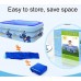 Bathtubs Freestanding Plastic Folding Adult Inflatable Thick Insulation Household Bathing Pool (Color : Blue  Size : 150cm) - B07H7JMTPS